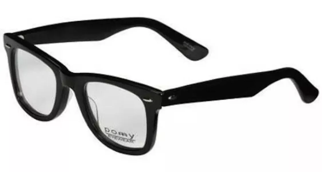 Pomy eyewear 22 Black 50-22-150 Unisex Women's /Men's EyeGlasses frames