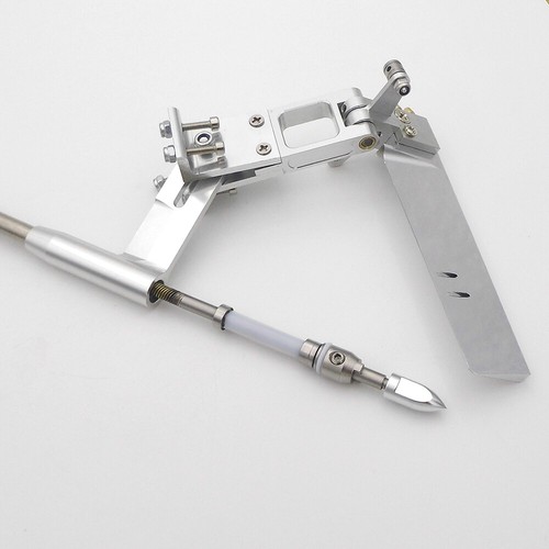 RC Boat 4.76mm 3/16" Shaft Strut Dual Water Pickup 110mm Rudder W/ Ball Bearing - Picture 8 of 8