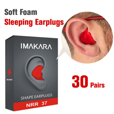 60Pcs Silicone Ear Plugs For Study Sleep Anti Noise Snore  Moldable Earpl  ZF