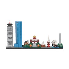 455PCS Boston City Skyline Architecture Building Set Landscape Model for Scenery