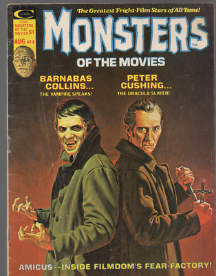 SF・ファンタジー・ホラー Monsters of the Movies Dracula Monsters of the Movies Aug 1975 #8 Peter Cushing & Barnabas