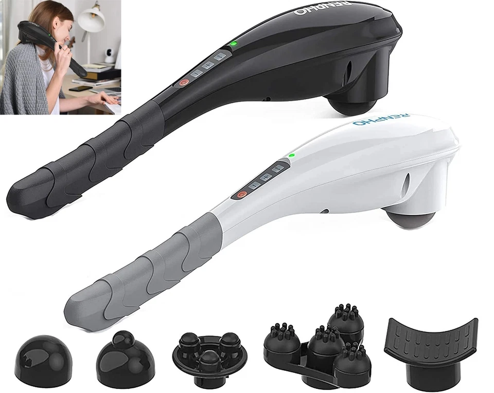 RENPHO Masajeador de Tejido Profundo de Mano Percusión Masajeador Pistola Recargable Regalo Foto 2 de 4