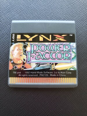 Power Factor Sur Atari Lynx - Neuf Sous Blister - PA2109 - Édition Complète 1992