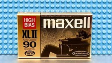 MAXELL XL II  90   VS. VIII   TYPE II  BLANK CASSETTE TAPE 1  SEALED 