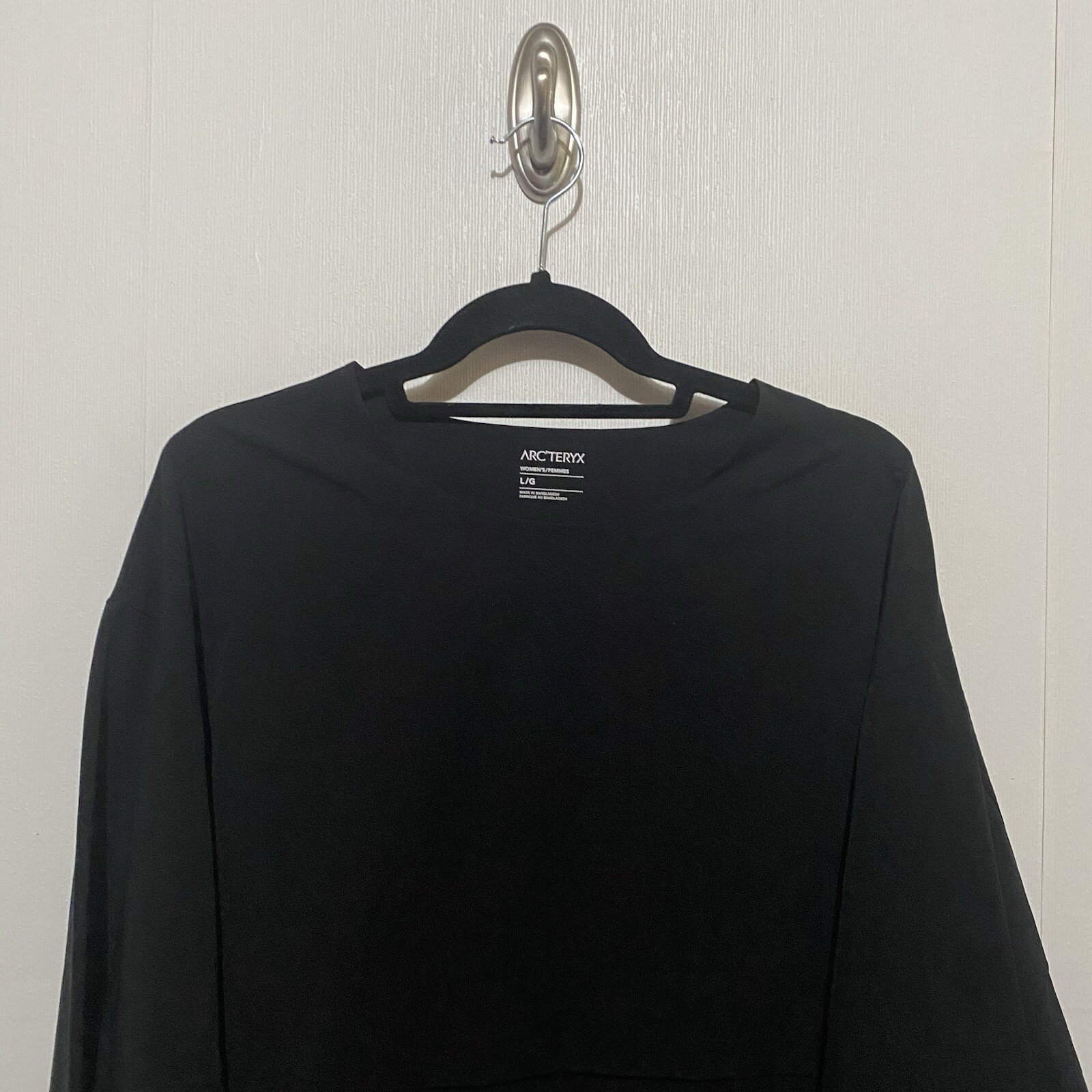 ARC'TERYX Arc’teryx Maglione Donna Contenta Cropped Top Leggero Nero Taglia Large.