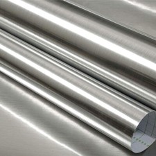 Klebefolie - Edelstahl gebürstet Möbelfolie Stainless Steel Optik 60x500 cm DHL