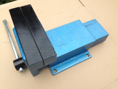Schraubstock 8'' Schwerlast Ingenieure Schraubstock feste Basis Werkstatt Klemme Backen Werkbank Tisch