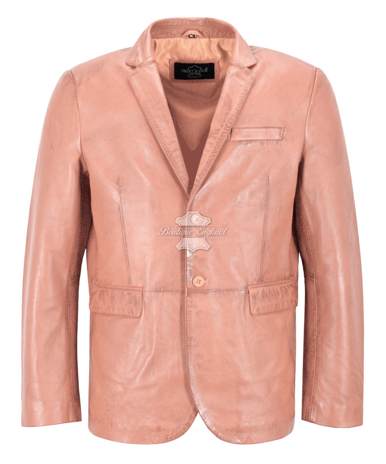 Men's Sports Blazer Classic Fit Italian Soft Lambskin Leather Milano Blazer Coat