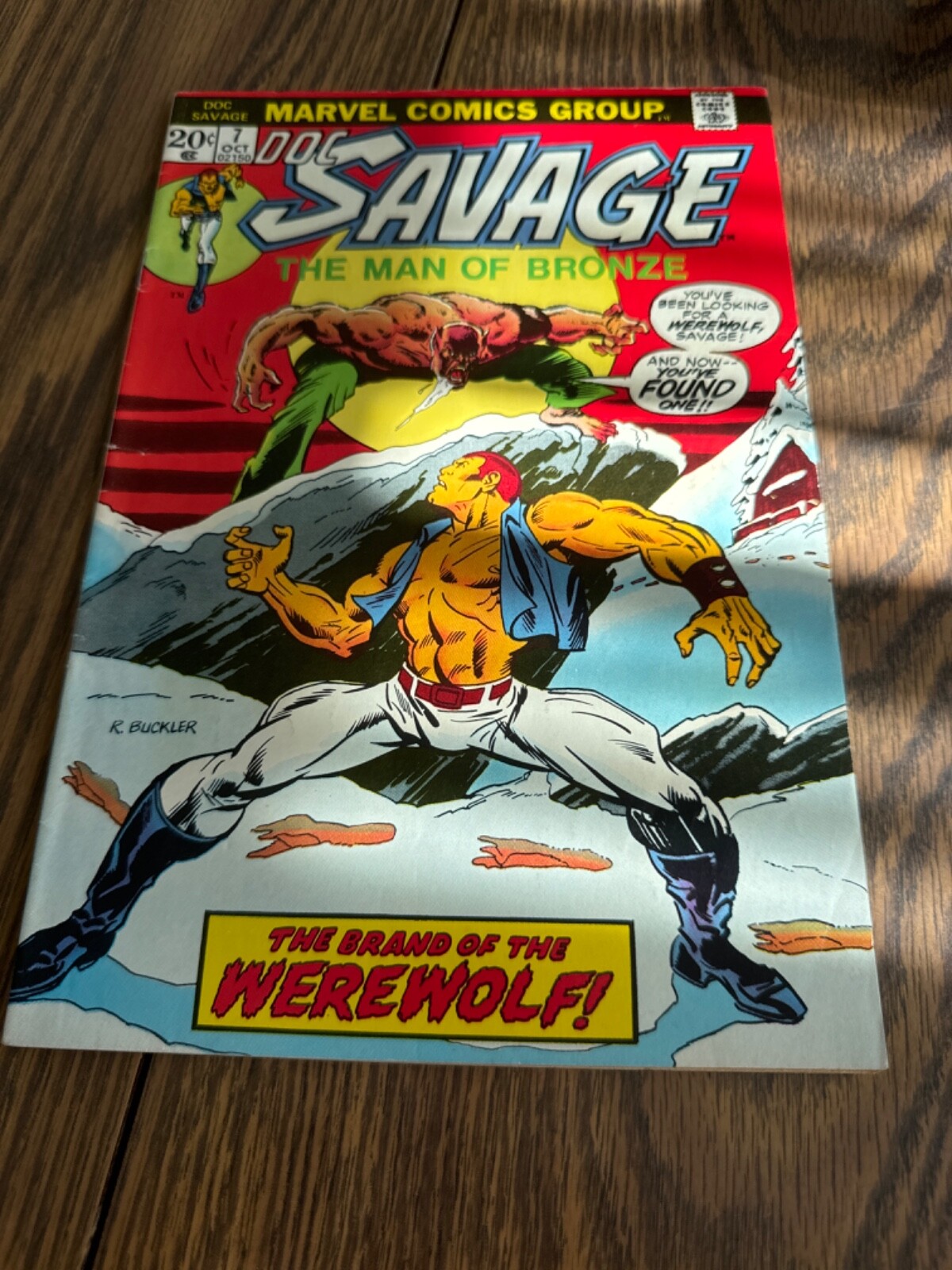 DOC SAVAGE #7 1973 Marvel 7.0 FINE/VF Werewolf Battle Comic