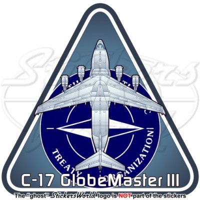 Boeing C-17 GLOBEMASTER III NATO Schwerer Luft Brückenflügel HAW 95mm Aufkleber
