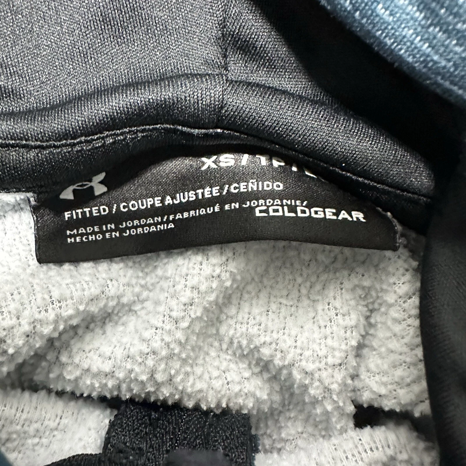 VETEMENTS Felpa Under Armour donna XS verde erica felpa con cappuccio sciolta Coldg 1 4 zip