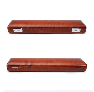 YINFENTE high quality 17 Hole new Flute Case Hard Wood Flute Box Durable Redwood Color
