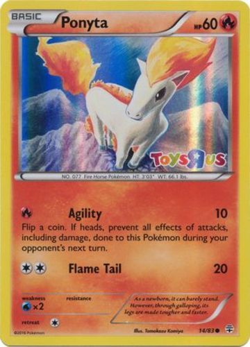 Ponyta - 14/83 - Toys R Us Promos PL/MP, English Pokemon Pokemon Promos