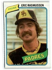 1980 Topps Baseball  #531 Eric Rasmussen  San Diego Padres