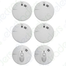 Set of 4 x  KF20 Optical Smoke Alarms & 2 x Kidde KF30 Heat Alarm