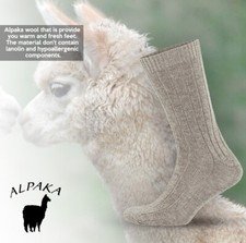 ORIGINAL 2 Pair ALPACA SOCKS Mens or Womens Mid Calf Thick EXPRESS TO USA