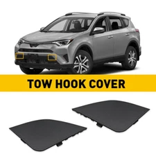 Front Bumper Tow Hook Eye Cover Cap Fits Toyota RAV4 2016 2017 2018 Left Right A