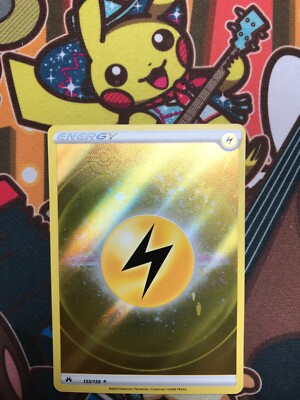 Lightning Energy Holo 155/159 Zenit der Könige englisch Pokemon Karten NM