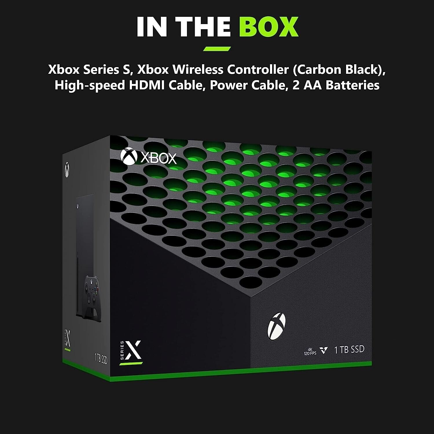 Microsoft Xbox Series X Console with 1TB SSD (RRT-00001) - Black