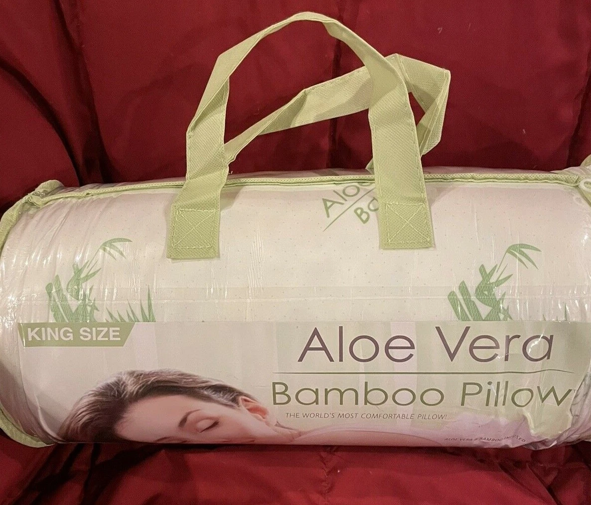 Aloe vera bamboo pillow king cheap size