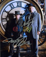 Back to the Future Michael J. Fox Christopher Lloyd Signed 8x10 Autographed rp