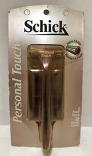 Vintage 1998 SCHICK Personal Touch RAZOR Handle with 2 BLADES - BRAND NEW NOS