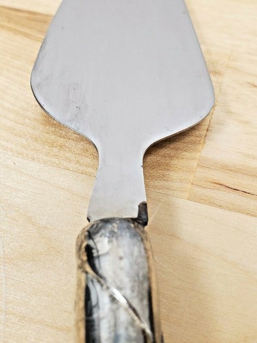 Vintage Wallace Silverplate Stainless Christmas Cheese Cutter 5 pc set - Picture 9 of 12