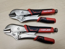 Lot of (2) CRAFTSMAN TOOLS 10” STRAIGHT JAW LOCKING PLIERS, 10R, CMHT82549