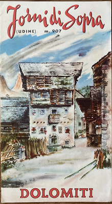 OVENS ABOVE - UDINE - DOLOMITES - ITALY - TOURIST VINTAGE BROCHURE