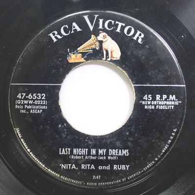 Hear! Country 45 Nita Rita & Ruby - Last Night In My Dreams / At The Old Town Ha