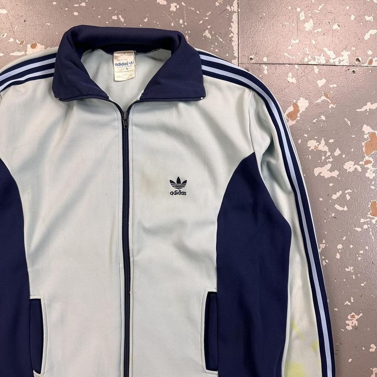Vintage 70s Adidas Zip Up Track Jacket Blue Navy XL | eBay Vintage 70s Adidas Zip Up Track Jacket Blue Navy XL | eBay