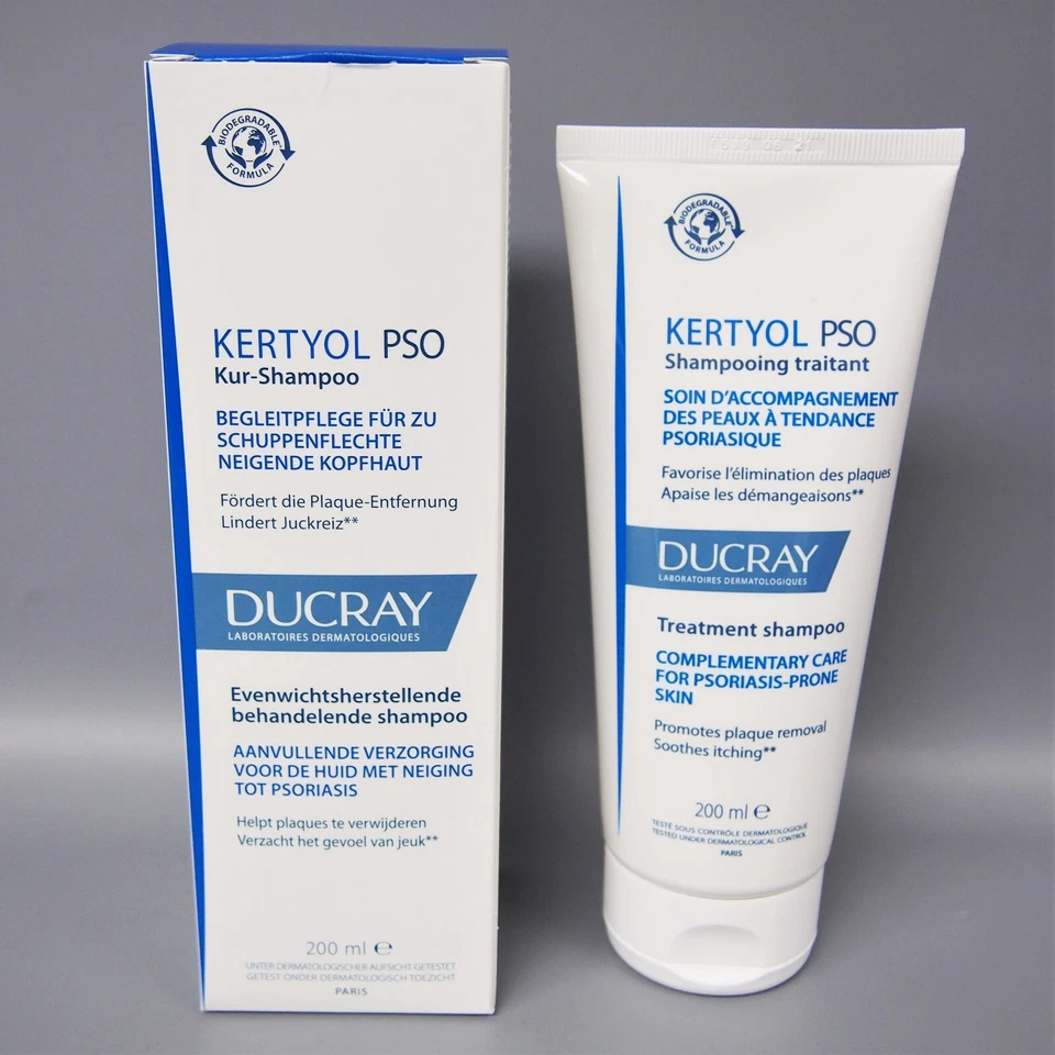 Ducray Kertyol PSO Rebalancing Psoriasis Treatment Shampoo 200ml Exp 01/2028 - Image 3 of 3