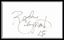 Randy Cunneyworth 3 X 5 Index Card Autographed !!