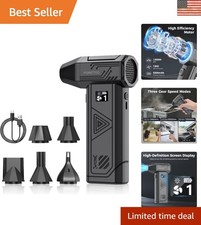 130000RPM Rechargeable Air Duster with LED Display - Ultimate Dust Cleaning S...