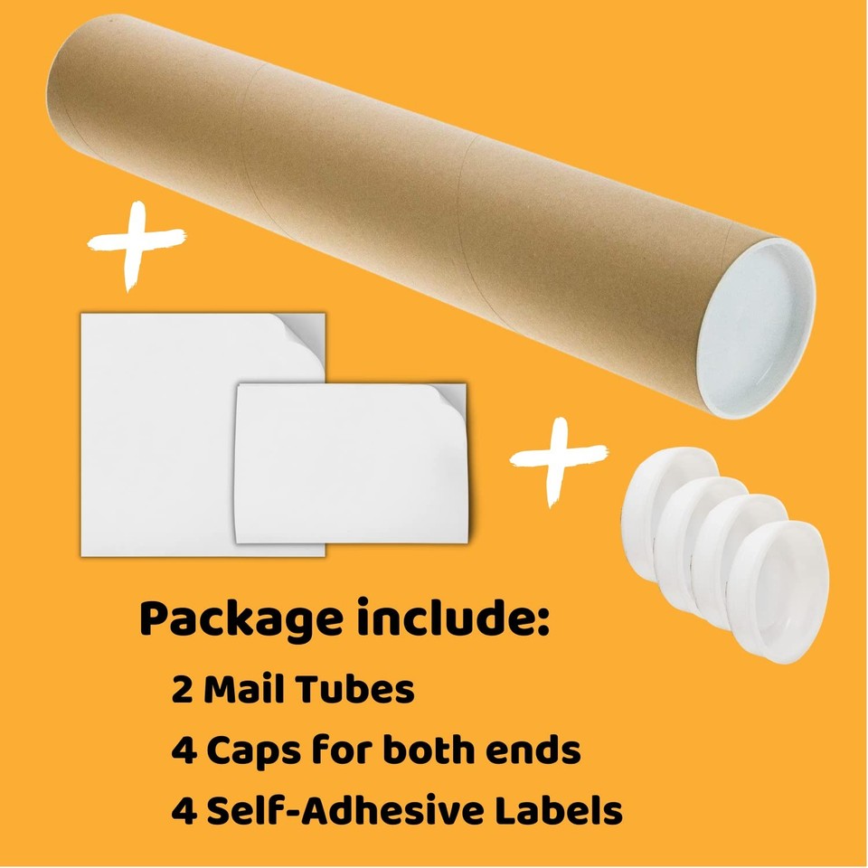 A4 Size Postal Tubes | Tubes For A4 Posters | A4 Shipping Tubes