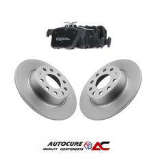 ADATTO PER SKODA OCTAVIA VRS MK3 TDI SET DISCHI E PASTIGLIE FRENO RIVESTITI POSTERIORI [2013 IN POI]