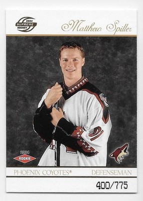 03/04 PACIFIC SUPREME HOBBY ROOKIES RC Hockey /775 (#101-140) U-Pick From List