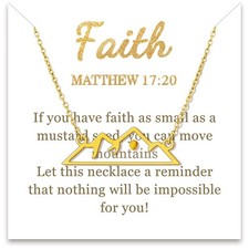 Mustard Seed Necklace, Valentines-Day Christian Gifts for Her Women, Inspir - 04