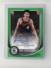 2025-26 Bowman Basketball - Kobe Sanders Rookie Autographs Green /99 (RC)