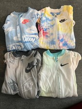 Bundle of 4 Nike Footed Pajama Sleepers - Newborn Baby Boy
