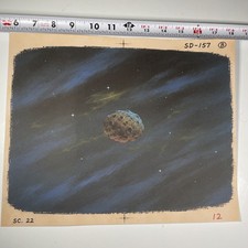 SPACE GHOST  Animation Cel Background print V...