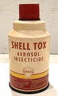 Vintage SHELL TOX AEROSOL INSECTICIDE 12 Oz. Can - empty - oil gas station sign