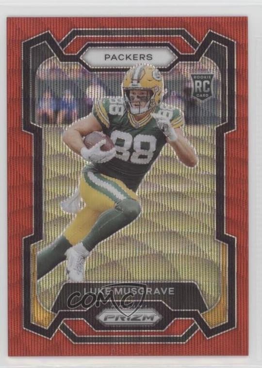 2023 Panini Prizm Rookies Red Wave 48/149 Luke Musgrave #337 Rookie RC 1o1b