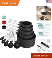 Stainless Steel & Plastic Measuring Cups and Spoons - Safe for All Ingredients