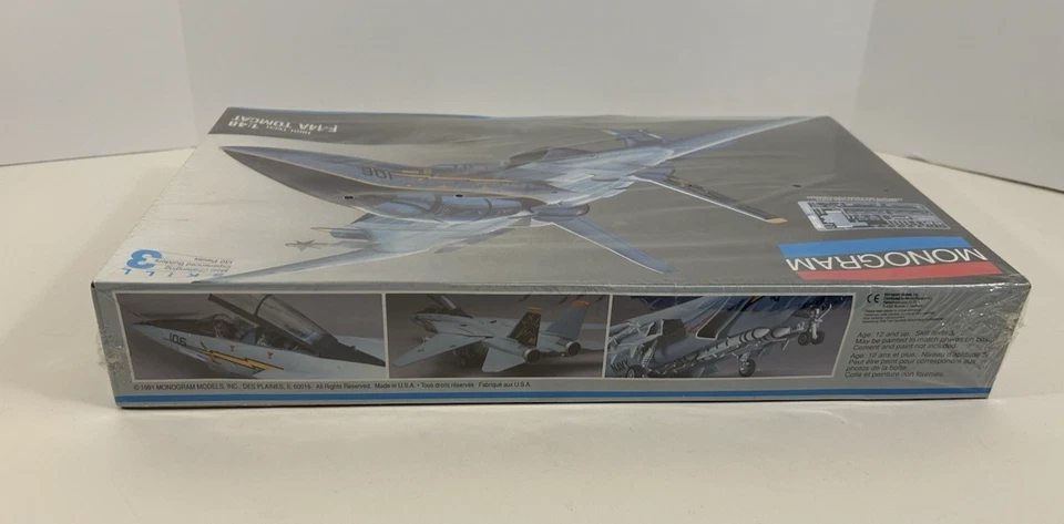 Monogram 1991 1:48 High Tech F-14A modelo Tomcast (nuevo, sellado) Foto 4 de 4