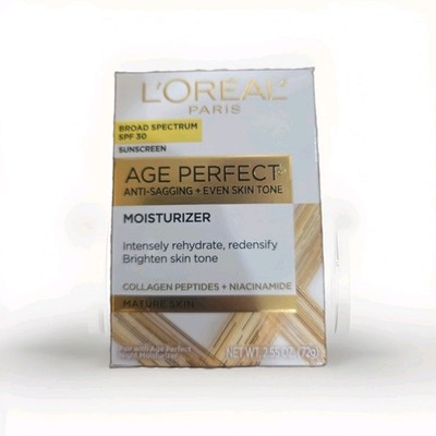L'Oreal Age Perfect Anti-Sagging + Even Skin Tone Moisturizer, 2.55oz- EXP 12/27