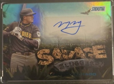 2025 Topps Stadium Club Manny Machado Savage Sluggers Auto Foil 13/50 SS-MM