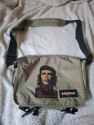 Seltene Vintage EASTPAK Messenger Bag CHE GUEVARA - Made in USA - Khaki Canvas