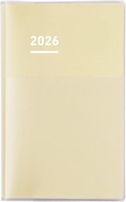 Kokuyo Jibun Techo Diary 2026 Monthly/Weekly Planner A5 Slim Butter Yellow NEW