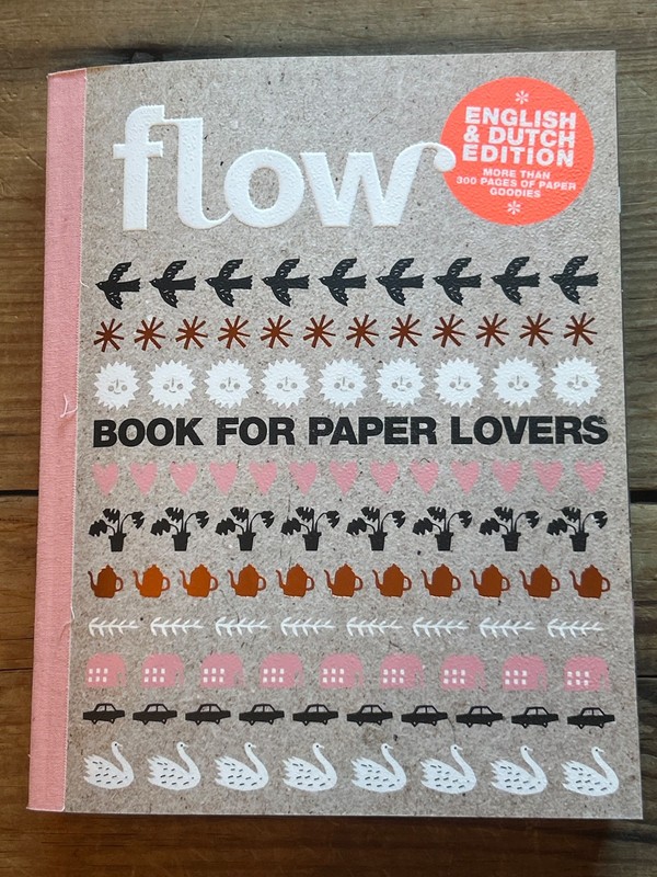 2017 FLOW Magazine BOOK FOR PAPER LOVERS Dutch Paper Goodies Poster Stickers New